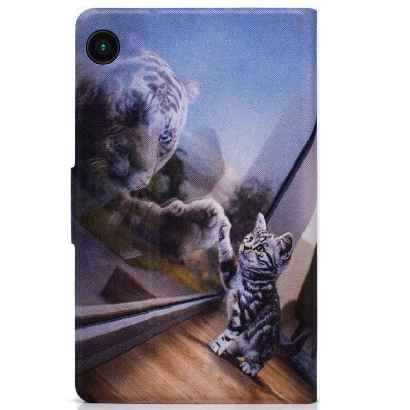 Leren Hoesje Voor Samsung Galaxy Tab A8 (2021) Kittendroom