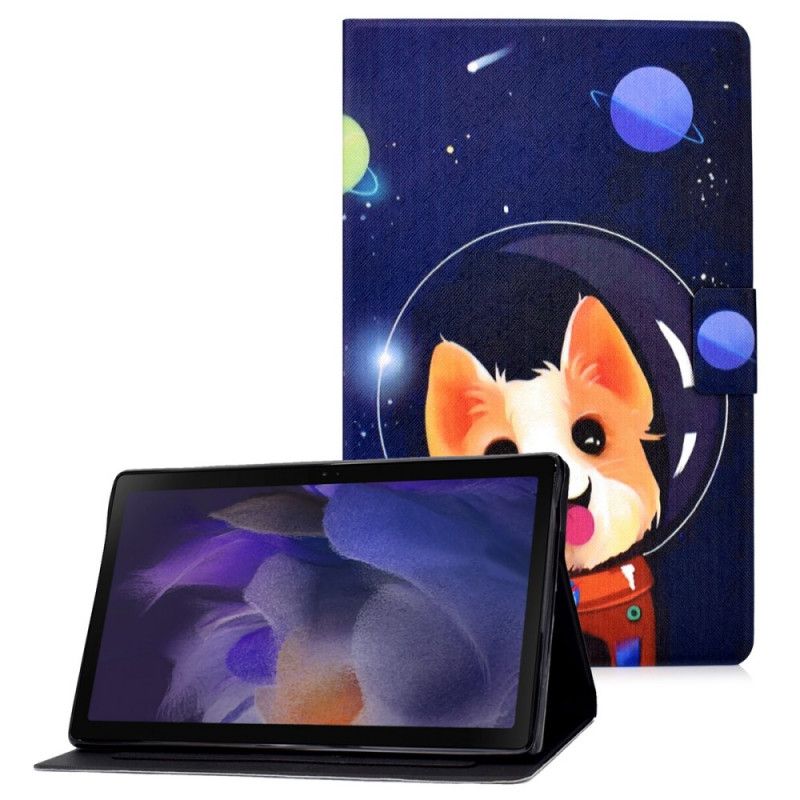 Leren Hoesje Voor Samsung Galaxy Tab A8 (2021) Ruimtehond