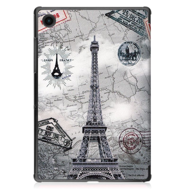 Smart Case Samsung Galaxy Tab A8 (2021) Versterkte Retro Eiffeltoren