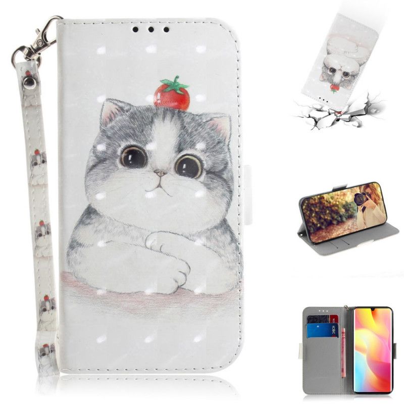 Bescherming Hoesje Xiaomi Mi Note 10 Lite Telefoonhoesje Tomaat Op De String Kat