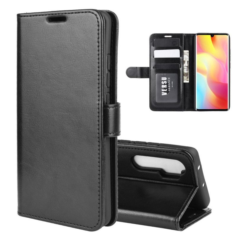 Cover Folio-hoesje Xiaomi Mi Note 10 Lite Wit Zwart Telefoonhoesje Ultra Kunstleer