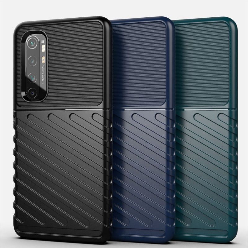 Cover Hoesje Xiaomi Mi Note 10 Lite Groen Zwart Telefoonhoesje Donderreeks