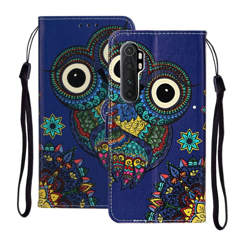 Flip Case Leren Xiaomi Mi Note 10 Lite Uil In Mandala