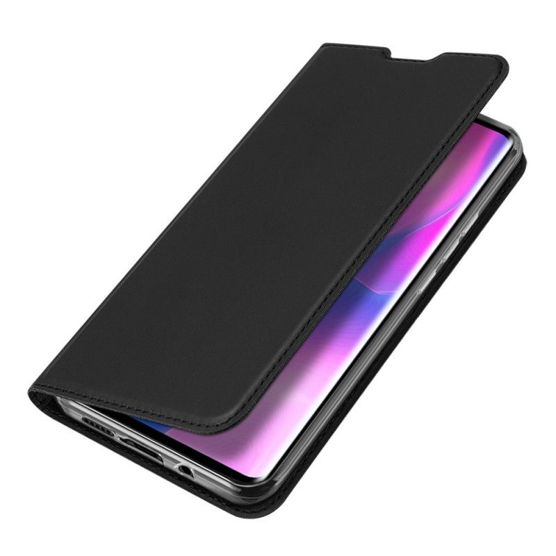 Folio-hoesje voor Xiaomi Mi Note 10 Lite Donkerblauw Zwart Pro Dux Ducis Huid