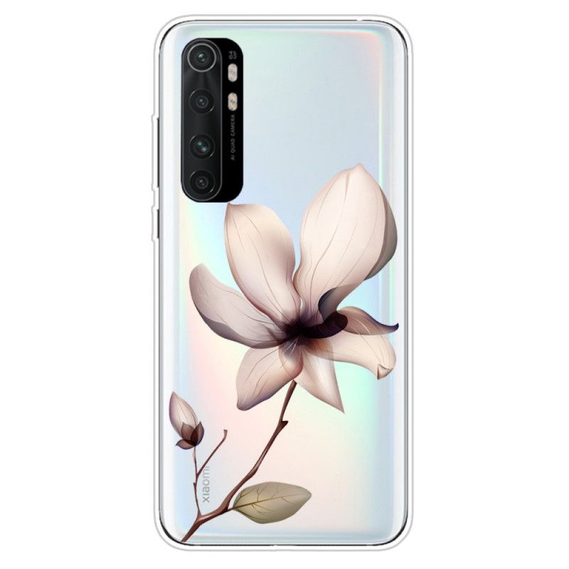 Hoesje voor Xiaomi Mi Note 10 Lite Roze Magenta Puur Roze Bloem