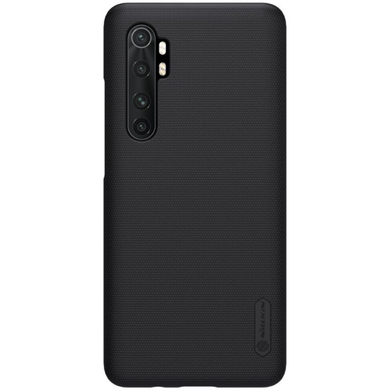 Hoesje Xiaomi Mi Note 10 Lite Donkerblauw Zwart Stijve Frosted Nillkin