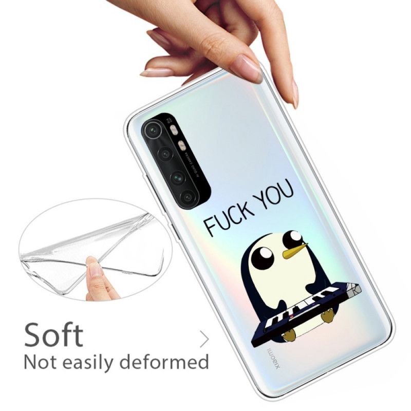 Hoesje Xiaomi Mi Note 10 Lite Pinguin Fuck You