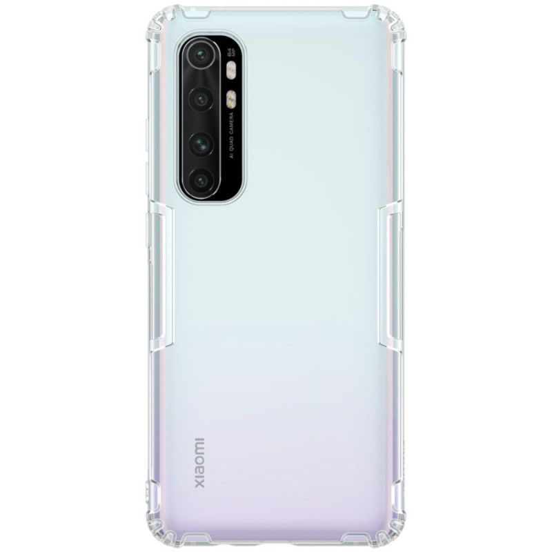 Hoesje Xiaomi Mi Note 10 Lite Transparant Grijs Versterkt Transparant Nillkin