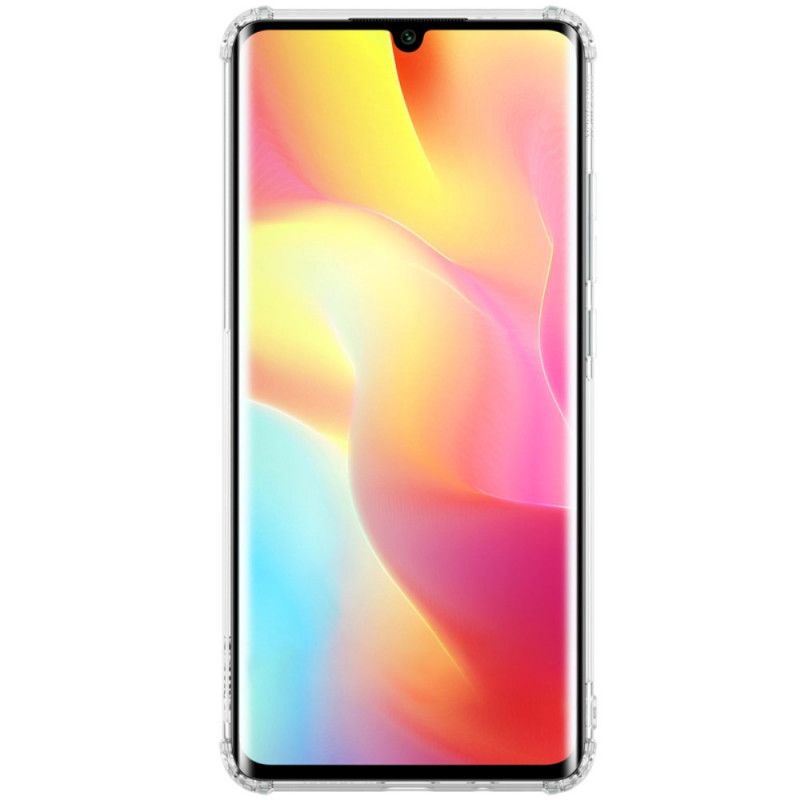 Hoesje Xiaomi Mi Note 10 Lite Transparant Grijs Versterkt Transparant Nillkin