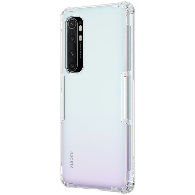 Hoesje Xiaomi Mi Note 10 Lite Transparant Grijs Versterkt Transparant Nillkin