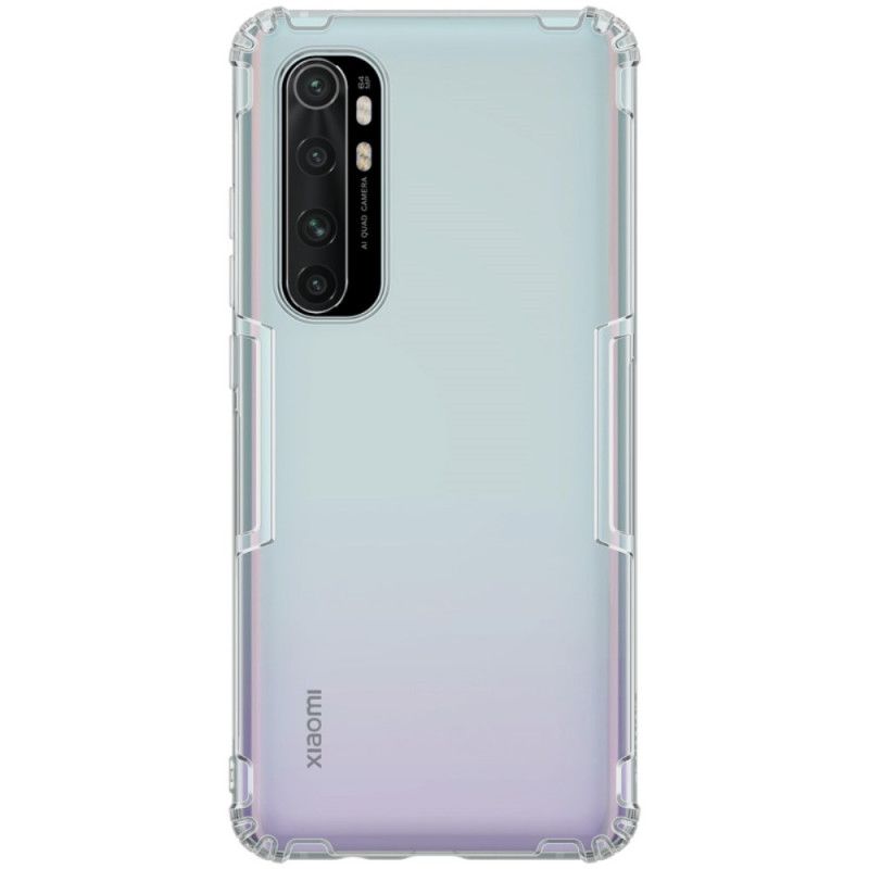 Hoesje Xiaomi Mi Note 10 Lite Transparant Grijs Versterkt Transparant Nillkin