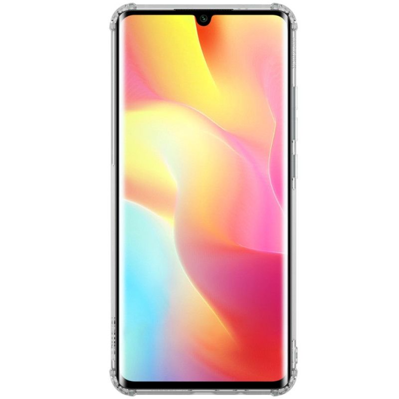 Hoesje Xiaomi Mi Note 10 Lite Transparant Grijs Versterkt Transparant Nillkin