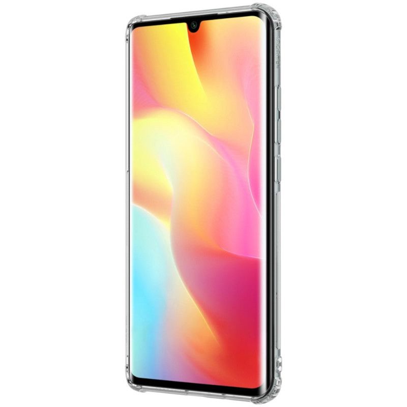 Hoesje Xiaomi Mi Note 10 Lite Transparant Grijs Versterkt Transparant Nillkin