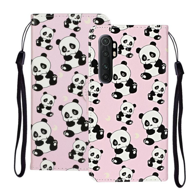 Leren Hoesje voor Xiaomi Mi Note 10 Lite Meerdere Panda