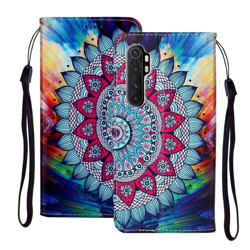 Leren Hoesje voor Xiaomi Mi Note 10 Lite Ultra Kleurrijke Mandala