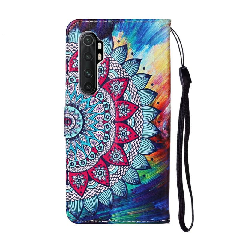 Leren Hoesje voor Xiaomi Mi Note 10 Lite Ultra Kleurrijke Mandala