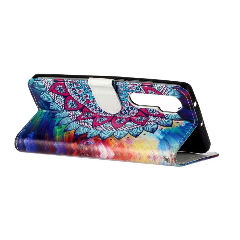 Leren Hoesje voor Xiaomi Mi Note 10 Lite Ultra Kleurrijke Mandala