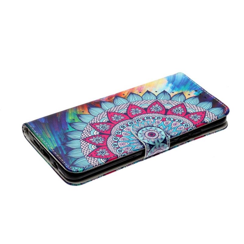 Leren Hoesje voor Xiaomi Mi Note 10 Lite Ultra Kleurrijke Mandala