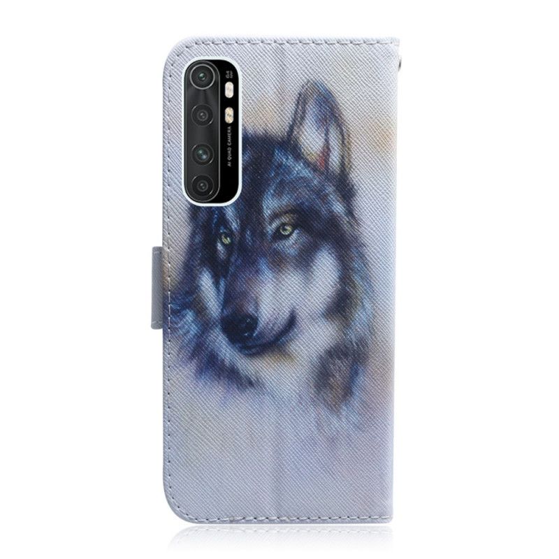 Leren Hoesje Xiaomi Mi Note 10 Lite Blik Van De Hond