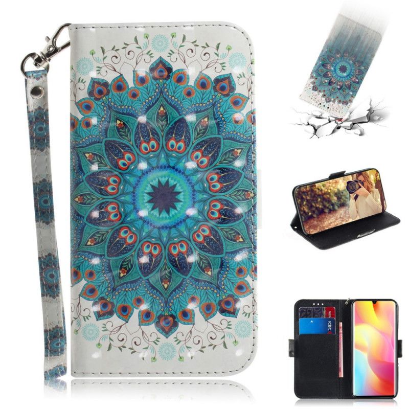 Leren Hoesje Xiaomi Mi Note 10 Lite Meesterlijke Mandala Met String