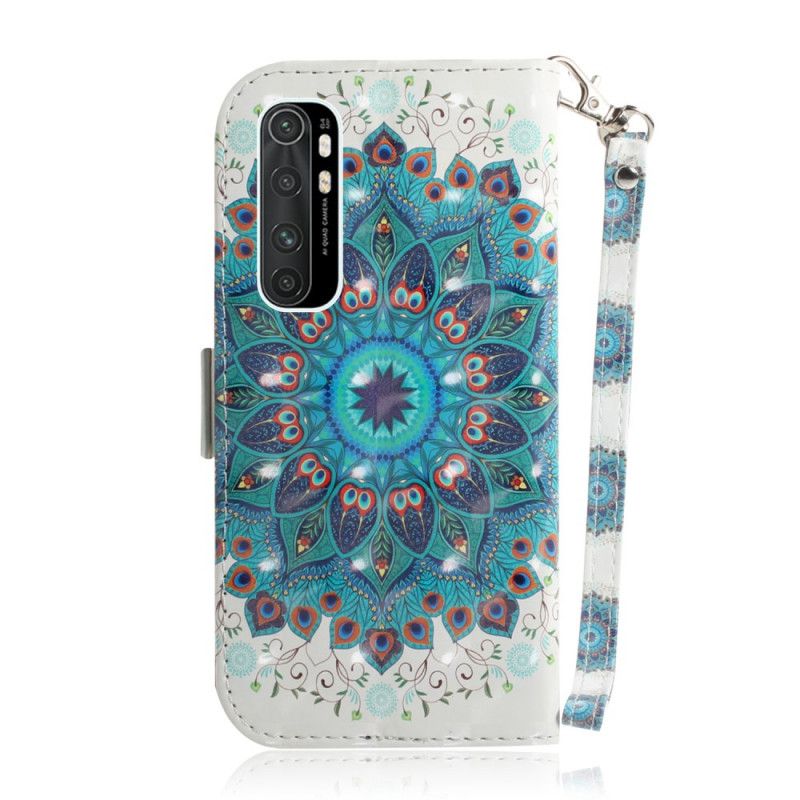 Leren Hoesje Xiaomi Mi Note 10 Lite Meesterlijke Mandala Met String