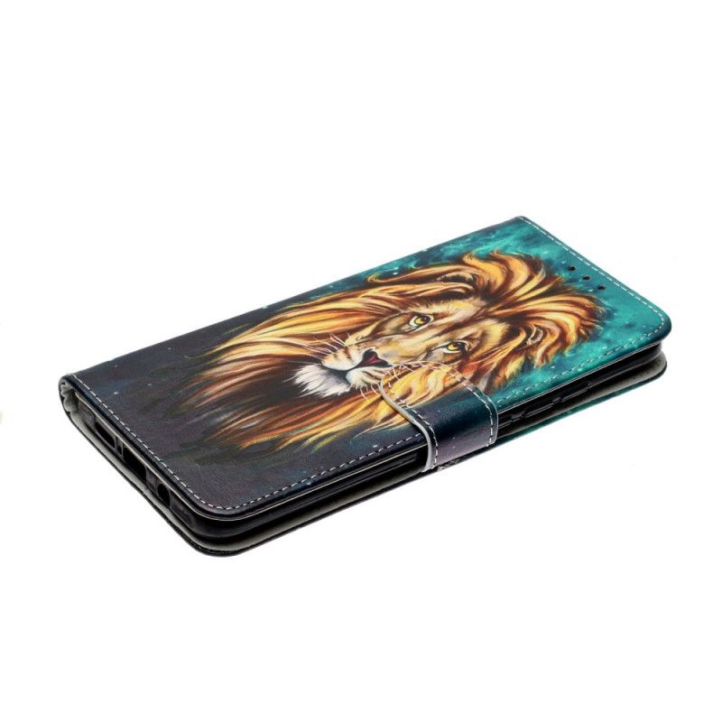 Leren Hoesje Xiaomi Mi Note 10 Lite Telefoonhoesje Leeuwenhaar