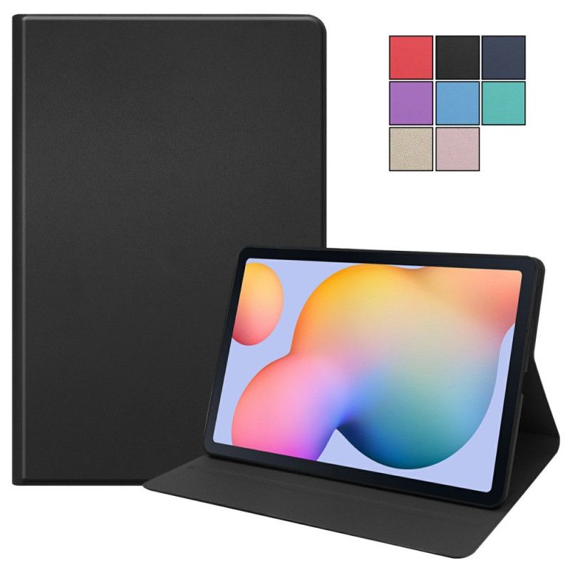 Case Samsung Galaxy Tab S6 Lite Rood Zwart Telefoonhoesje Kunstleer