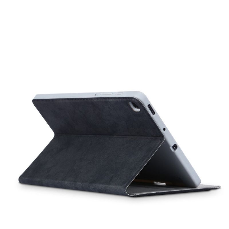 Cover Samsung Galaxy Tab S6 Lite Grijs Zwart Mat Kunstleer