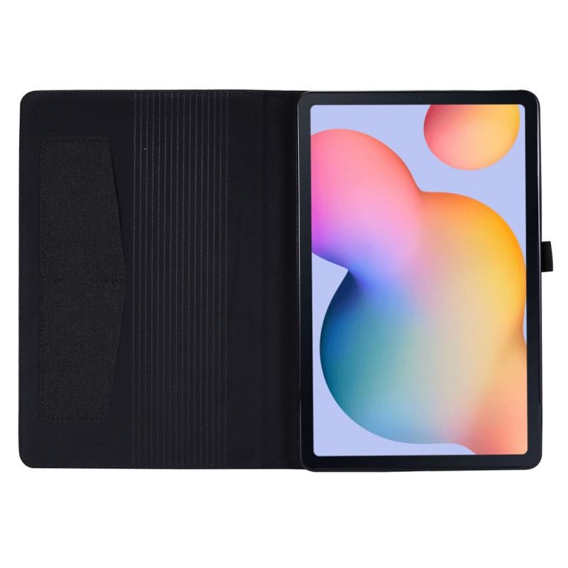 Cover Samsung Galaxy Tab S6 Lite Grijs Zwart Stof