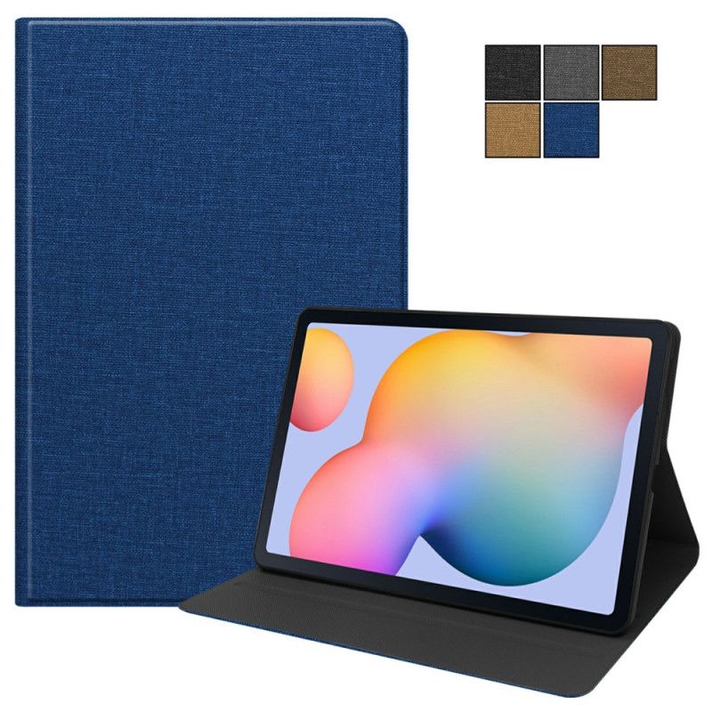 Cover Samsung Galaxy Tab S6 Lite Grijs Zwart Stof