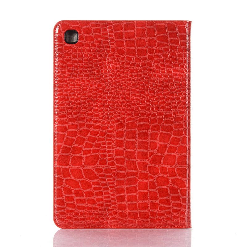 Cover Samsung Galaxy Tab S6 Lite Rood Zwart Krokodillentextuur