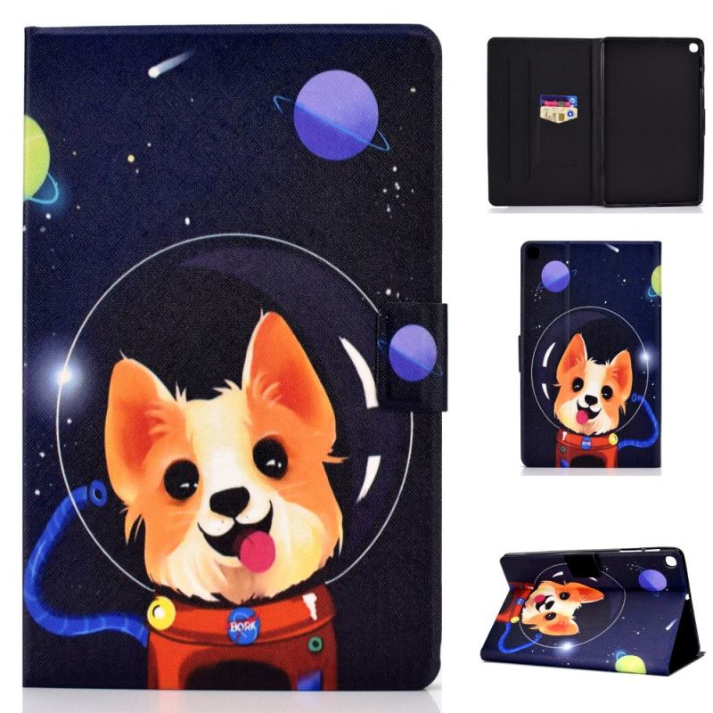 Flip Case Leren Samsung Galaxy Tab S6 Lite Ruimtehond