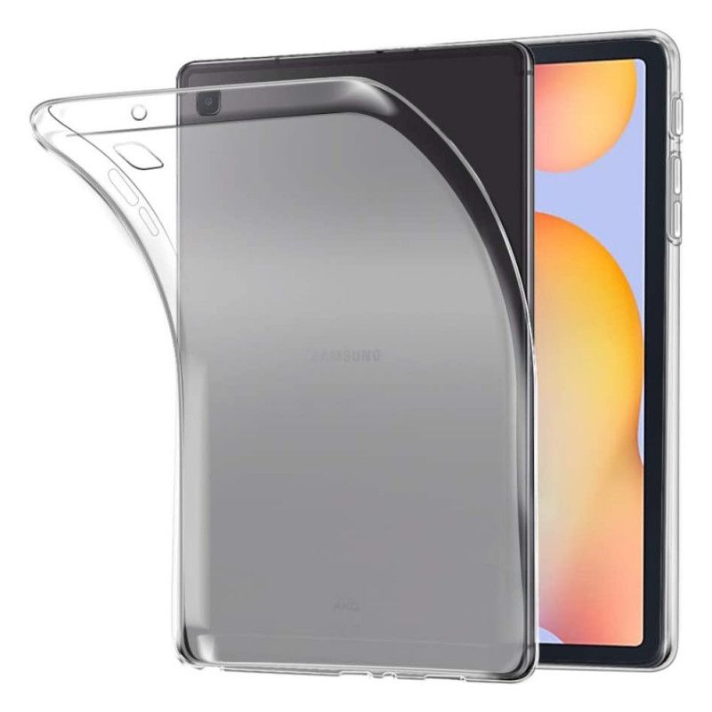 Hoesje voor Samsung Galaxy Tab S6 Lite Transparant Zwart Mat Mat