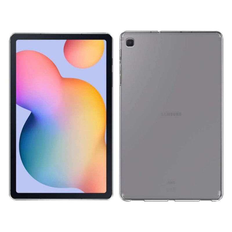 Hoesje voor Samsung Galaxy Tab S6 Lite Transparant Zwart Mat Mat