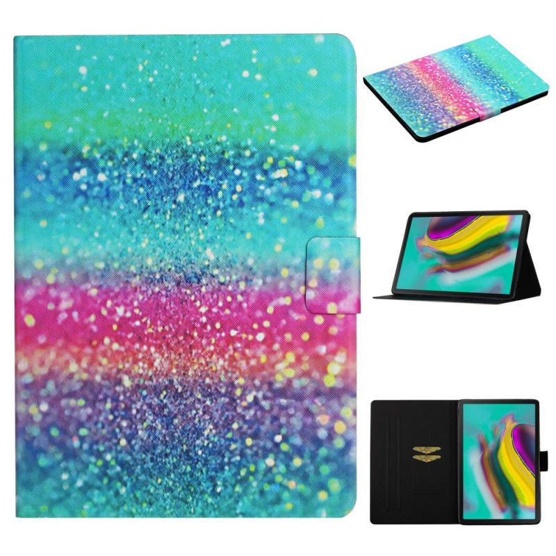 Leren Hoesje Samsung Galaxy Tab S6 Lite Glitterelement