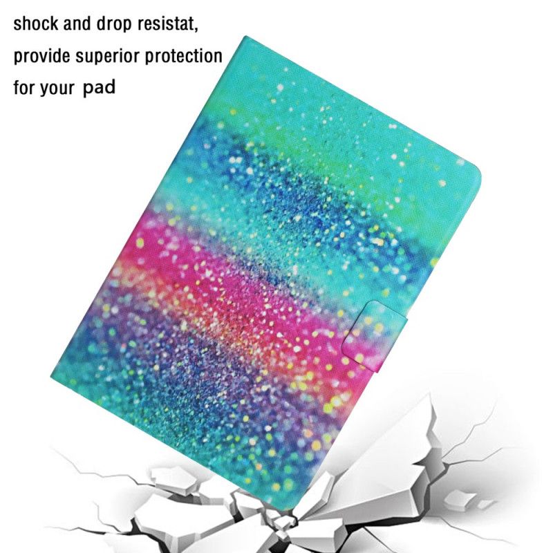 Leren Hoesje Samsung Galaxy Tab S6 Lite Glitterelement