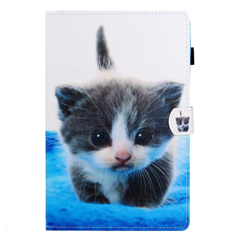 Leren Hoesje voor Samsung Galaxy Tab S6 Lite Kitten