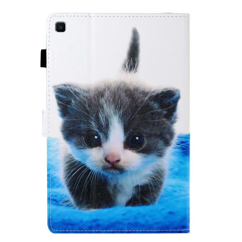 Leren Hoesje voor Samsung Galaxy Tab S6 Lite Kitten