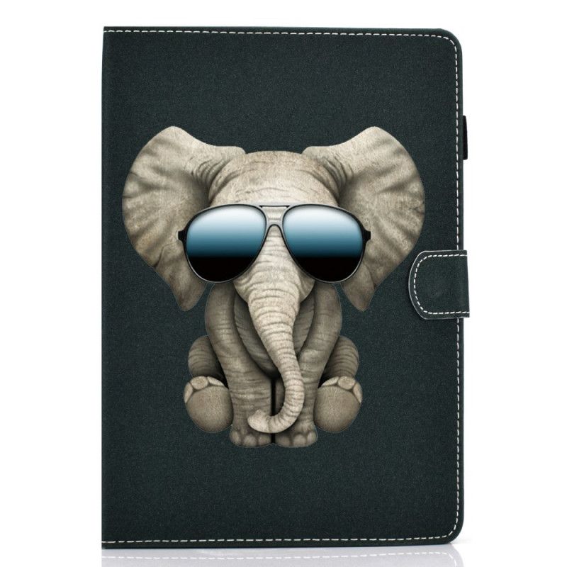 Leren Hoesje voor Samsung Galaxy Tab S6 Lite Olifant Incognito