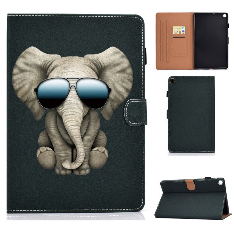 Leren Hoesje voor Samsung Galaxy Tab S6 Lite Olifant Incognito