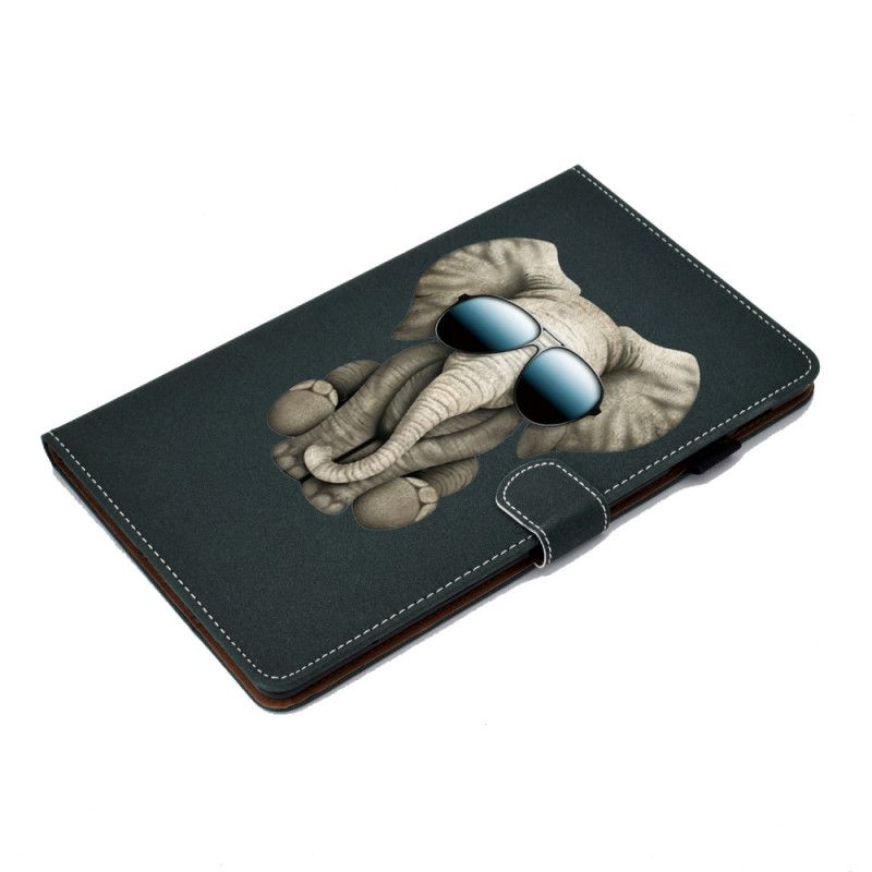 Leren Hoesje voor Samsung Galaxy Tab S6 Lite Olifant Incognito