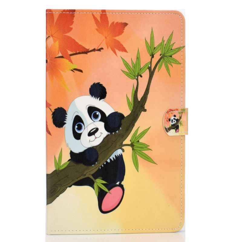 Leren Hoesje voor Samsung Galaxy Tab S6 Lite Schattige Panda