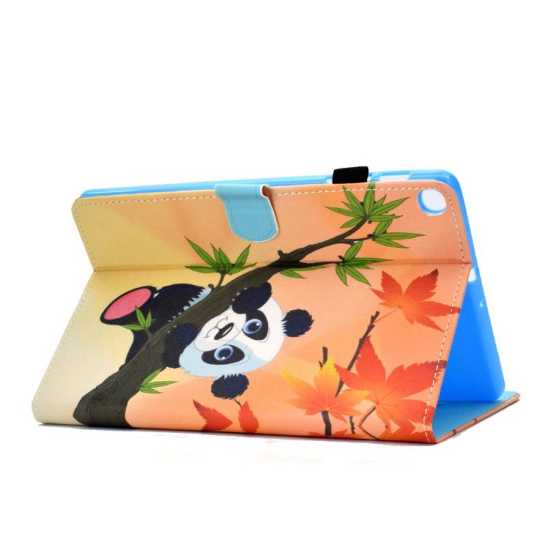 Leren Hoesje voor Samsung Galaxy Tab S6 Lite Schattige Panda