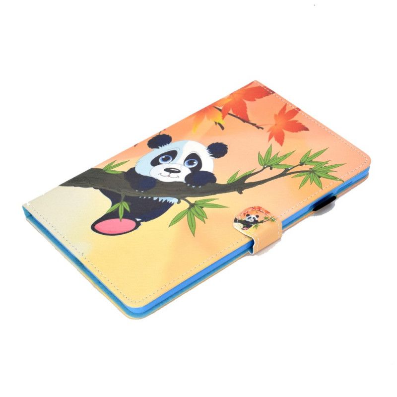 Leren Hoesje voor Samsung Galaxy Tab S6 Lite Schattige Panda