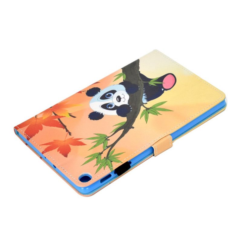 Leren Hoesje voor Samsung Galaxy Tab S6 Lite Schattige Panda