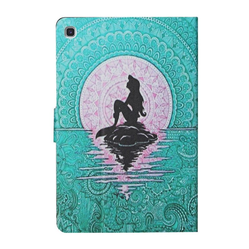 Leren Hoesje voor Samsung Galaxy Tab S6 Lite Zeemeermin Mandala