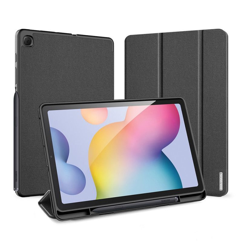 Smartcase Samsung Galaxy Tab S6 Lite Donkerblauw Zwart Domo Serie Dux-Ducis Potloodhouder