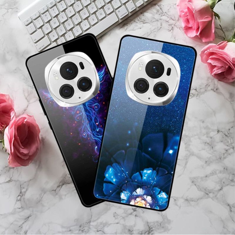 Case Hoesje Honor Magic 6 Pro Telefoonhoesje Gitaar Van Gehard Glas Van Ijs En Vuur