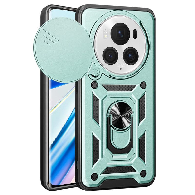 Cover Hoesje Honor Magic 6 Pro Telefoonhoesje Verschuifbaar Lensvenster