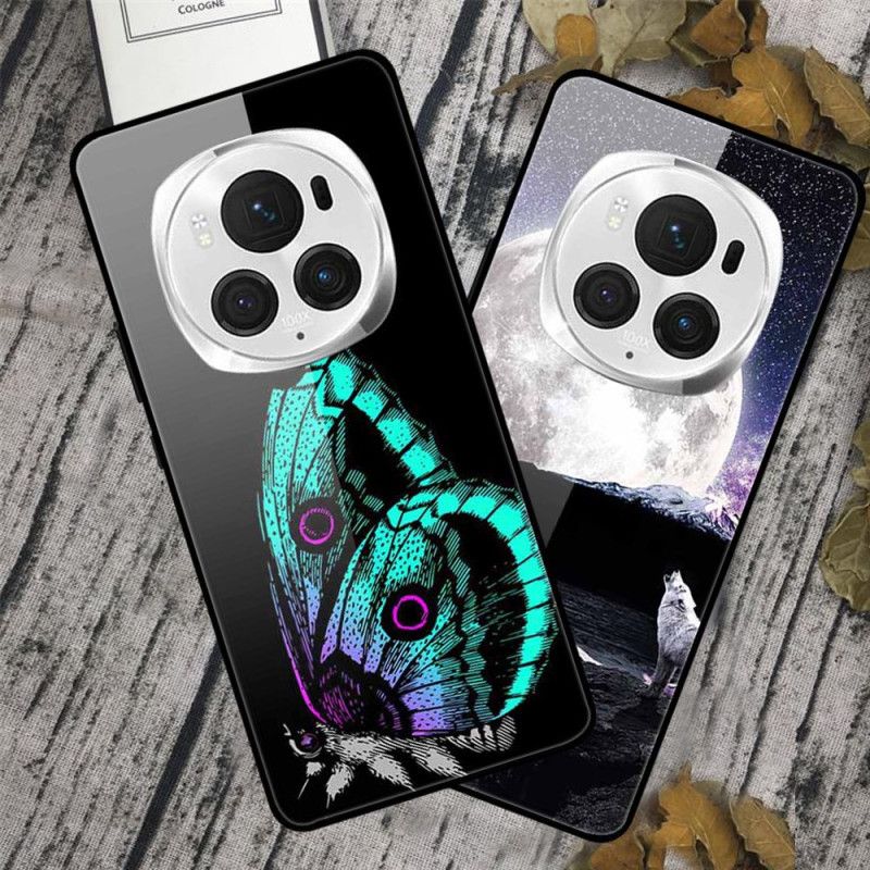 Hoesje Honor Magic 6 Pro Bergwolf Gehard Glas Bescherming Hoesje